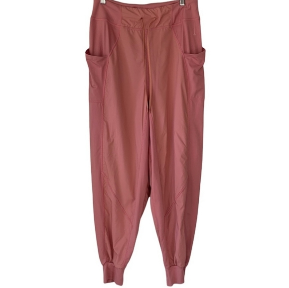 Free People Movement Color Me Happy Solid Joggers In Rose Size Medium - Picture 5 of 6